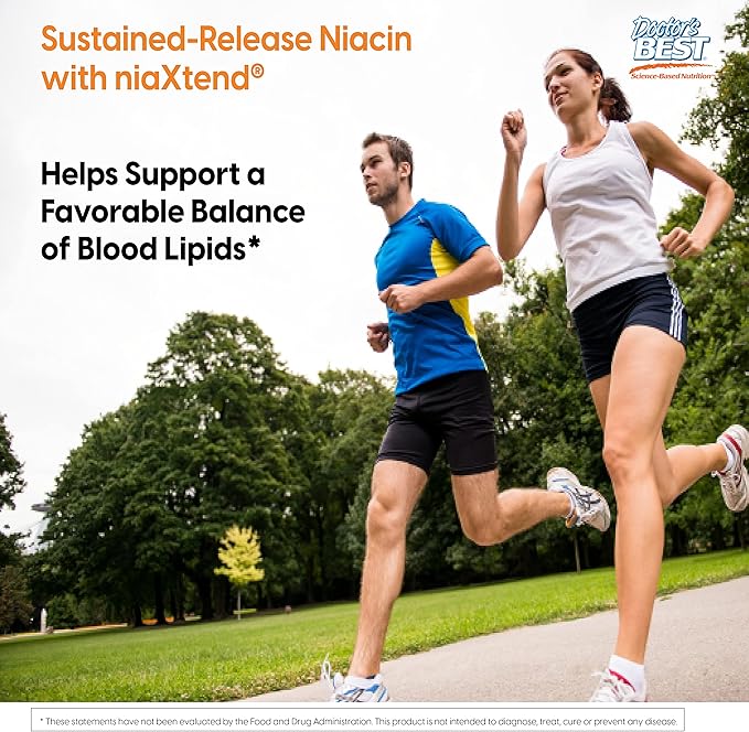 Doctor's Best TimeRelease Niacin with Niaxtend 500 mg 120 Count