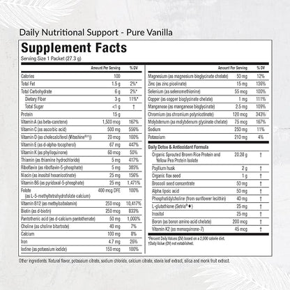 Equilife - Daily Nutritional Support, Organic Vanilla,14 Packets)
