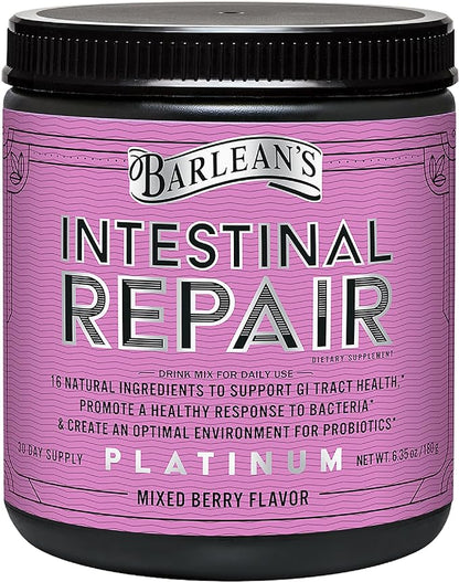 Barlean’s Intestinal Repair Gut Health Powder 16 Digestive 6.35 oz