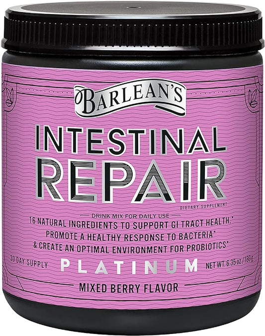 Barlean’s Intestinal Repair Gut Health Powder 16 Digestive 6.35 oz