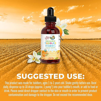 MaryRuth Organics Toddler Vitamin C Drops 1-3 Years 30 Servings