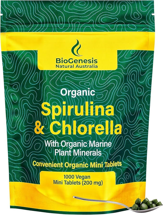Organic Spirulina & Chlorella + Marine (200 mg) (1000)