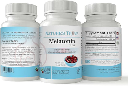 Melatonin 1mg by Nature's Trove 365 EZ-Chew