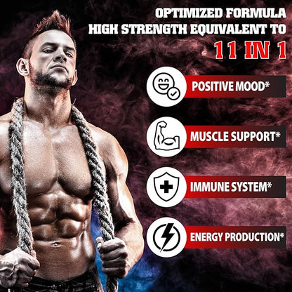 agobi Herbal Test Support for Male Supplement - Support Efficiency, Speed, Strength, Flexibility - Body Booster - 2 Packs 60caps - 2 Month Supply