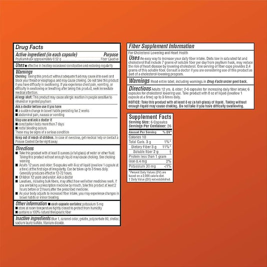 Quality Choice Daily Fiber Capsules 160 Count