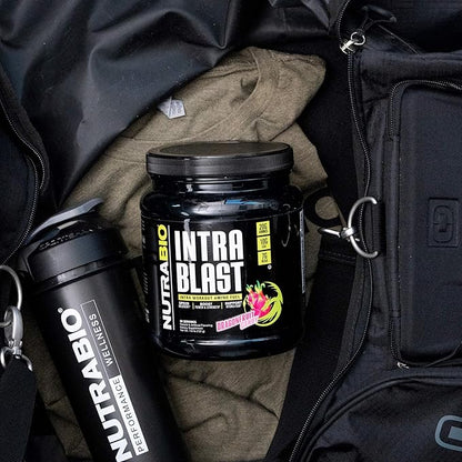 NutraBio Intra Blast BCAA EAA Electrolyte and Hydration Powder - Amino Acid Supplement, EAA/BCAA Powder - Non-GMO and Gluten Free - Dragonfruit Candy - 30 Servings