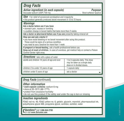 Dulcolax Stimulant Laxative Tablets (100 Count) 5mg & (50ct) Gentle 100mg