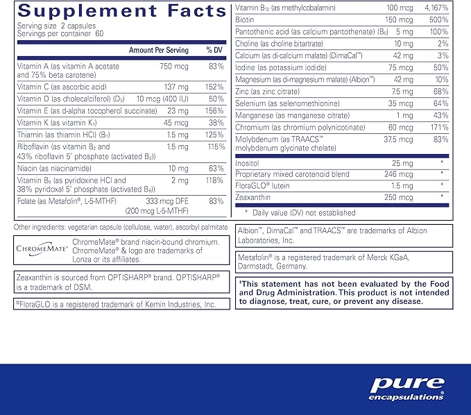 Pure Encapsulations Junior Nutrients D3 & 120 Capsules