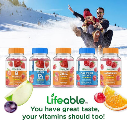 Lifeable Sugar Free Vitamin C – 250 mg – Great Tasting Natural Flavor Gummy Supplement – Vegetarian GMO-Free Chewable Vitamins – for Immune Support – for Adults – 90 Gummies
