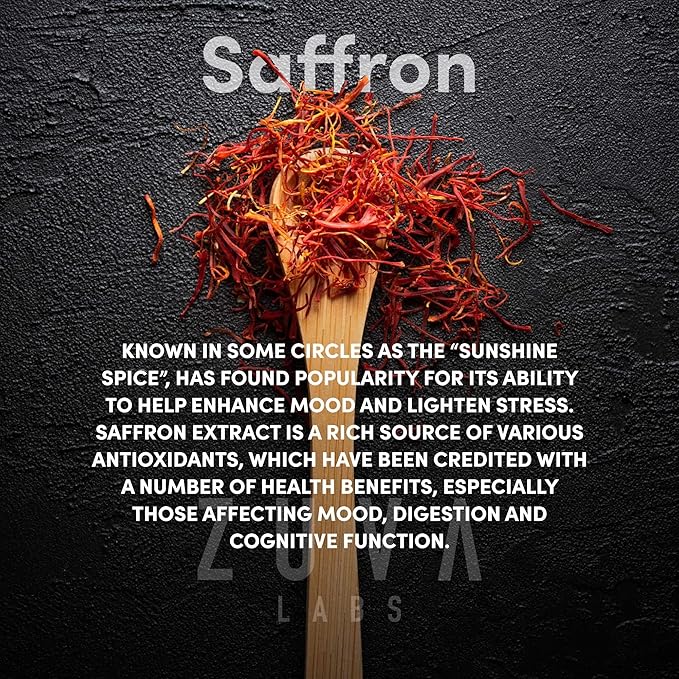 Saffron Supplements - 100% Pure Saffron Extract Mood Enhancer for Women and Men. Saffron Supplement with 90 Servings. Saffron Capsules for Eye Health