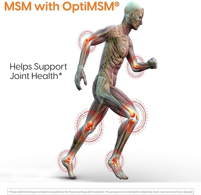 Doctor's Best MSM with OptiMSM, Joint 1000 mg, 180 Veggie