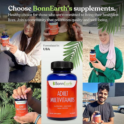 Adult Multivitamin Gummies - Easy-to-Chew Gummies with Essential Vitamins A, B6, B12, C, D, E, Folic Acid, Biotin, Iodine, and Zinc - Delicious and Convenient Daily Nutrition - 90 Gummies