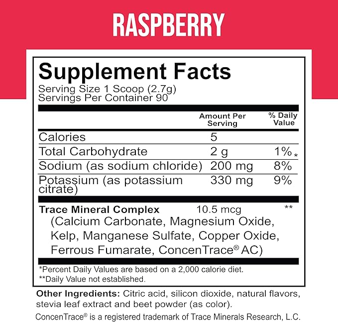 Dr. Price Electrolytes Powder No Sugar - Electrolyte Mix - Hydration Drink - Keto Electrolytes - Fasting Electrolytes - Water Enhancer, Non-GMO, Gluten Free, Sports Drink - 90 Servings - Raspberry