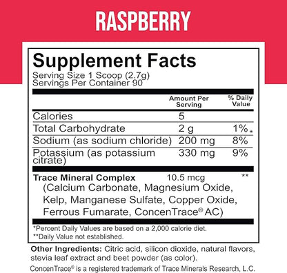 Dr. Price Electrolytes Powder No Sugar - Electrolyte Mix - Hydration Drink - Keto Electrolytes - Fasting Electrolytes - Water Enhancer, Non-GMO, Gluten Free, Sports Drink - 90 Servings - Raspberry
