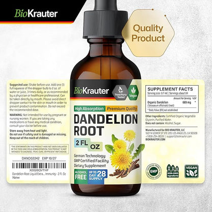Dandelion Root Tincture 2 Fl.Oz.