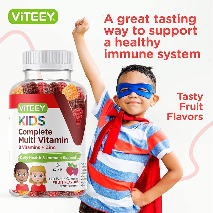 Kids Multivitamin Gummies, Complete Daily Essential 12 Essential