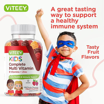 Kids Multivitamin Gummies, Complete Daily Essential 12 Essential