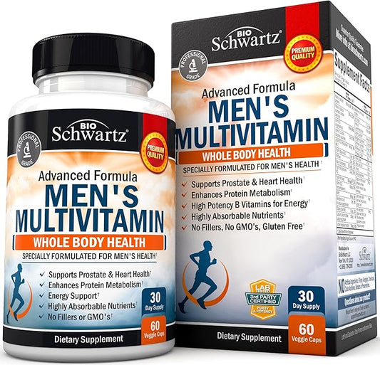 Men's Multivitamin with Vitamin C A D3 E -60 Ct