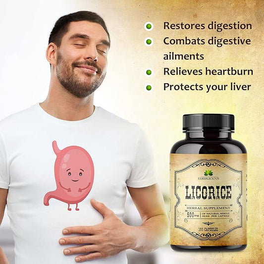 Licorice Root Extract 100 Capsules