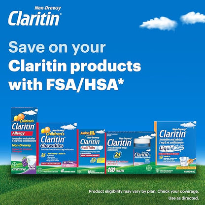 Claritin Children’s Chewables, 24-Hour Non-drowsy Kids 40 antihistamine