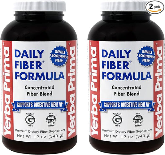 Yerba Prima Daily Fiber Formula Powder 12 oz 2) -