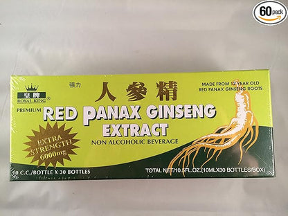 Red Panax Ginseng Extract 6000mg (30 10ml) - 2 Boxes