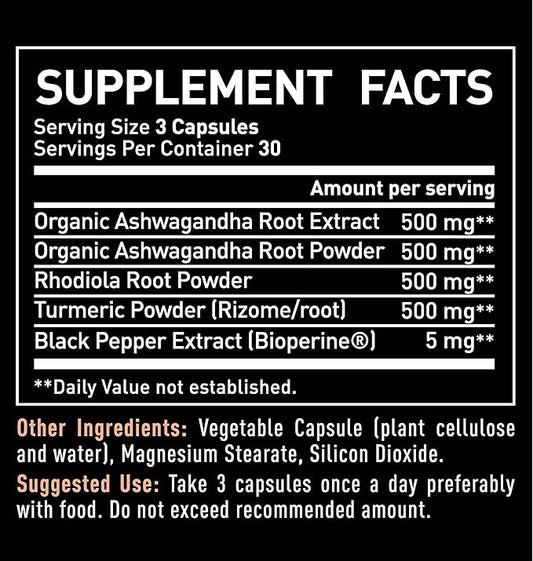 Ashwagandha Complex - Organic Ashwagandha Root