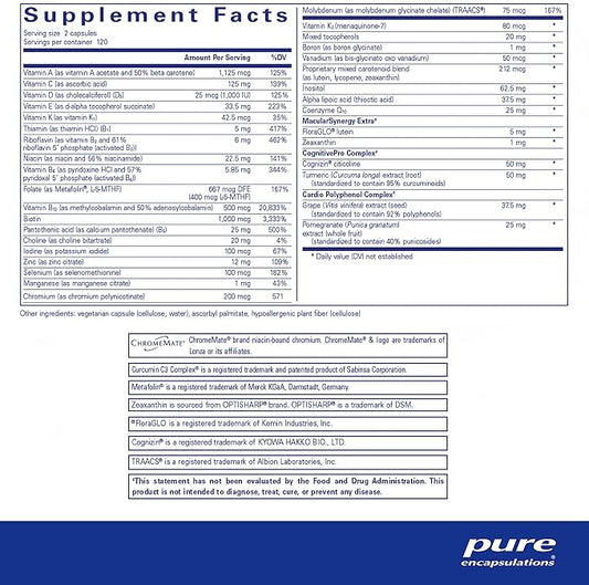 Pure Encapsulations Longevity Nutrients 240 Capsules