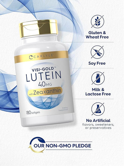 Carlyle Lutein and Zeaxanthin 40 mg 180 Softgels