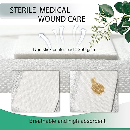 4X10, 4X12, 4X14 Inches Large Sterile 8PCS for QICHUANG(101214Mixed Size- C24)