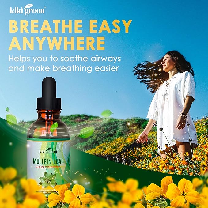 KIKI Green Liquid Mullein Leaf Tincture 2 fl