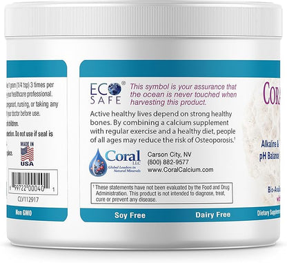 Ecopure Coral Calcium Powder with Trace Minerals - 16 Ounces