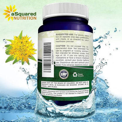 aSquared Nutrition Rhodiola Rosea Supplement 1000mg 180 Vegan