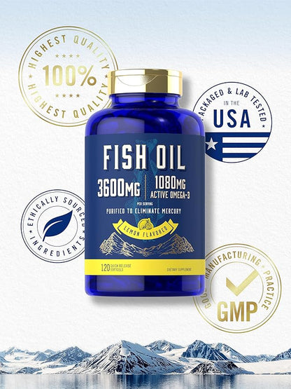 Carlyle Fish Oil 3600mg 1080mg Omega 3 | 120 Count