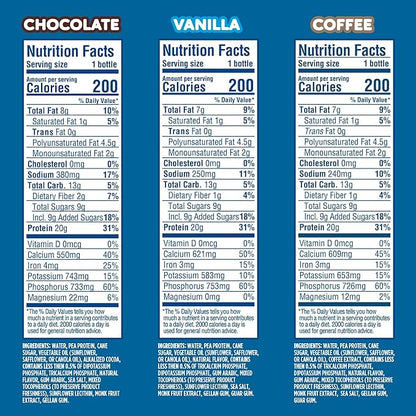 Ripple 12 oz Protein Shakes (12 12), Variety