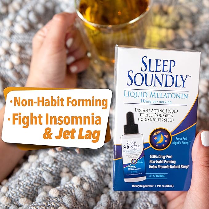 Liquid Melatonin 10mg, Instant Acting Sleep 30 servings, 2 Fl 1)