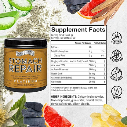 Barlean's Stomach Repair Gut Health Powder 6.35 oz