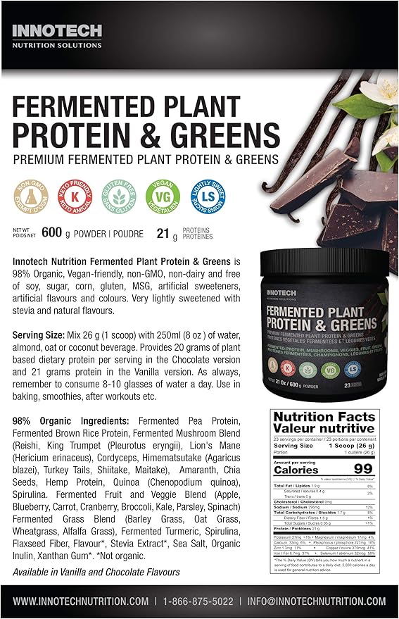Innotech Nutrition Solutions Fermented Plant Protein 600 g