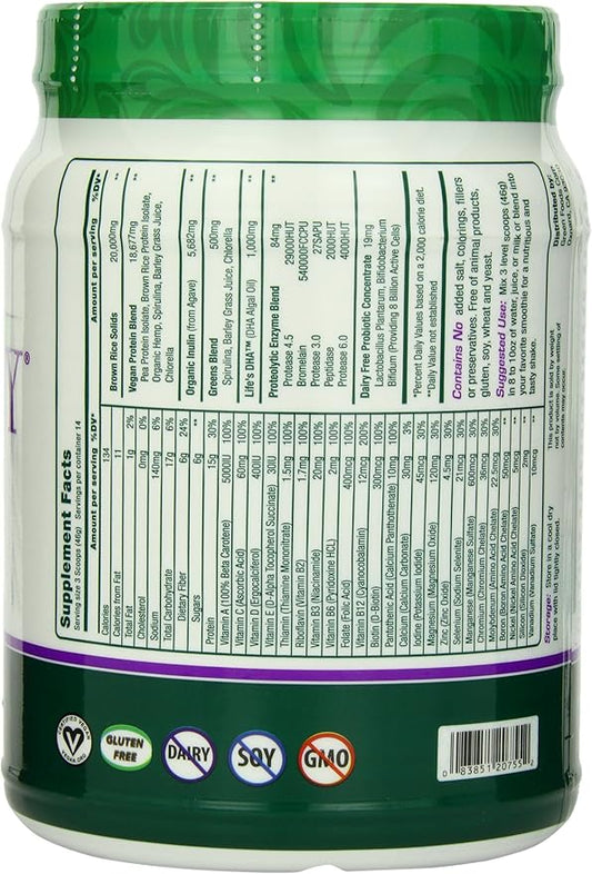 Green Foods True Vitality Plant Protein 22.7 Ounce