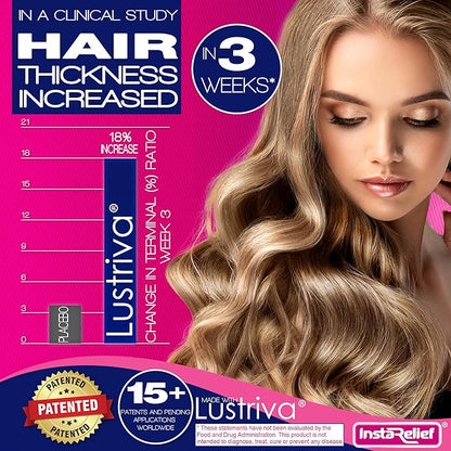 InstaRelief® Hair Growth with Lustriva® 3 Weeks, 60 Tablets