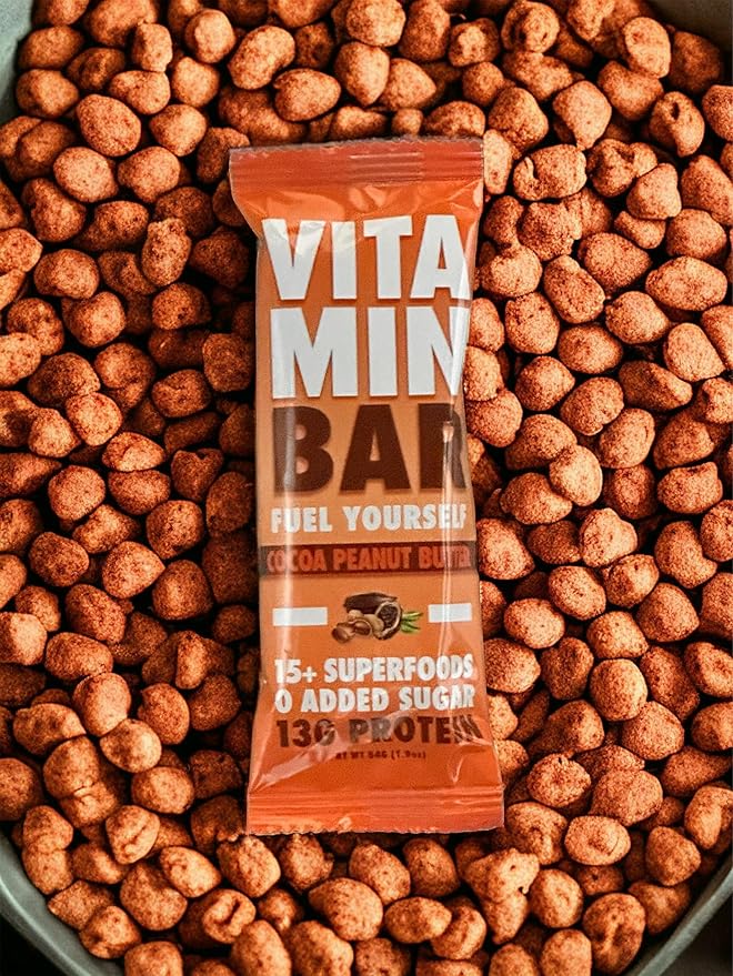 VITAMINBAR Nutrition Bar 12G Protein (12 Bars)