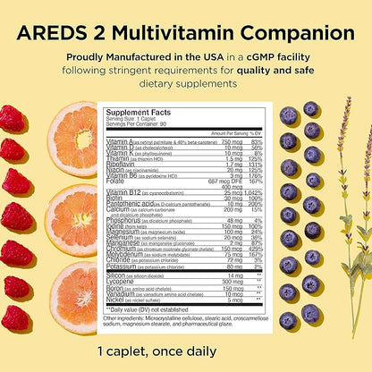 Viteyes AREDS 2 Capsules and Viteyes 2 Companion, 3 Month
