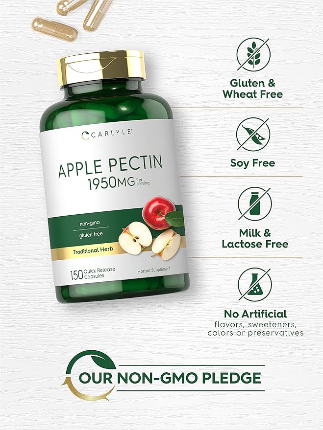Carlyle Apple Pectin 1950mg | 150 Capsules