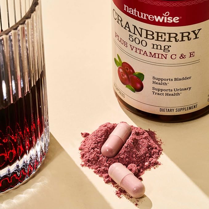 NatureWise Cranberry Extract Pills 12,500mg* Cranberries 60 Capsules[1-Month Capsules[1-Month Supply]
