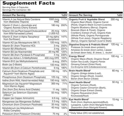 NATURELO Mens Multivitamins 240 Vegetarian