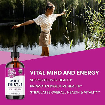 Vimergy USDA Organic Milk Thistle Extract, 57 Servings (115 ml)