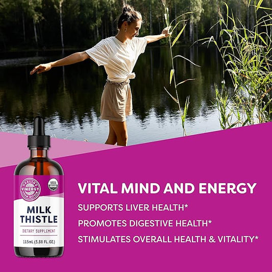 Vimergy USDA Organic Milk Thistle Extract, 57 Servings (115 ml)