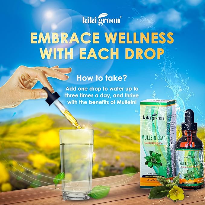 KIKI Green Liquid Mullein Leaf Tincture 2 fl