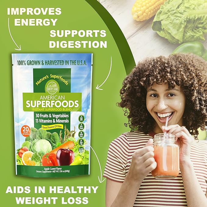 Country Farms American Superfoods 30 Fruits 60 Servings,