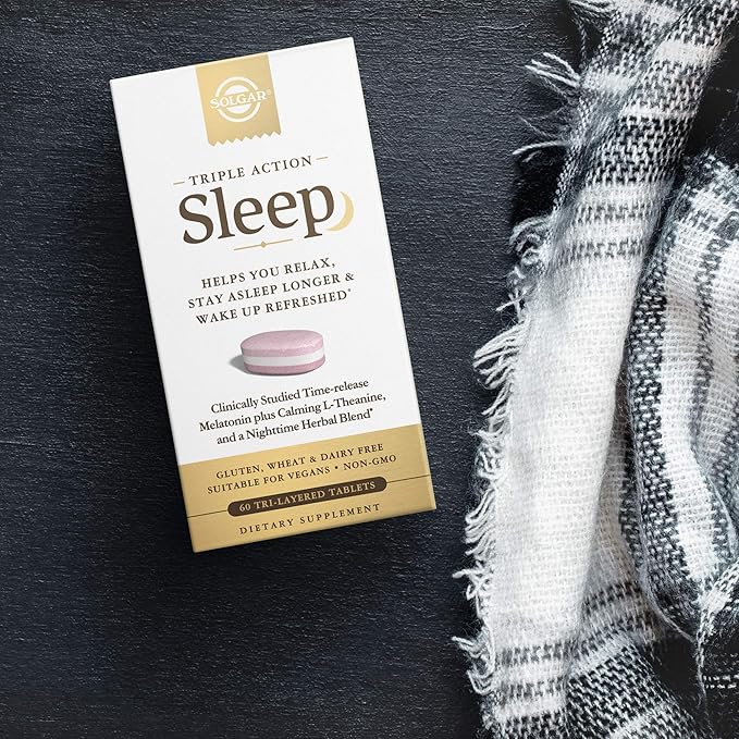 Solgar Triple Action Sleep, 60 Tri-Layer Tablets 60 Servings